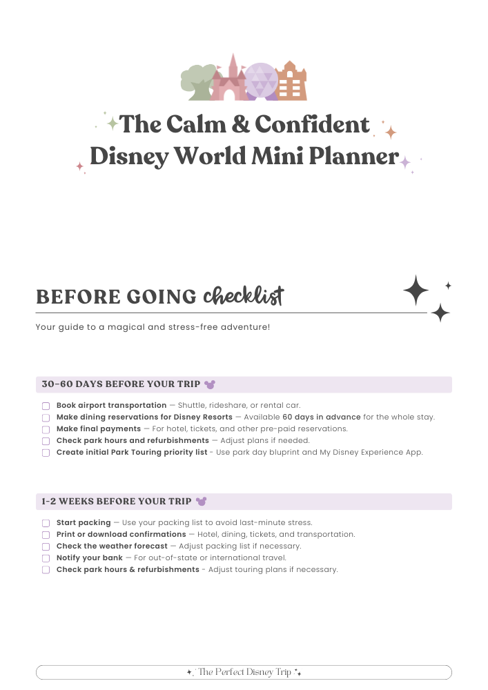 Free Mini Planner Page 1