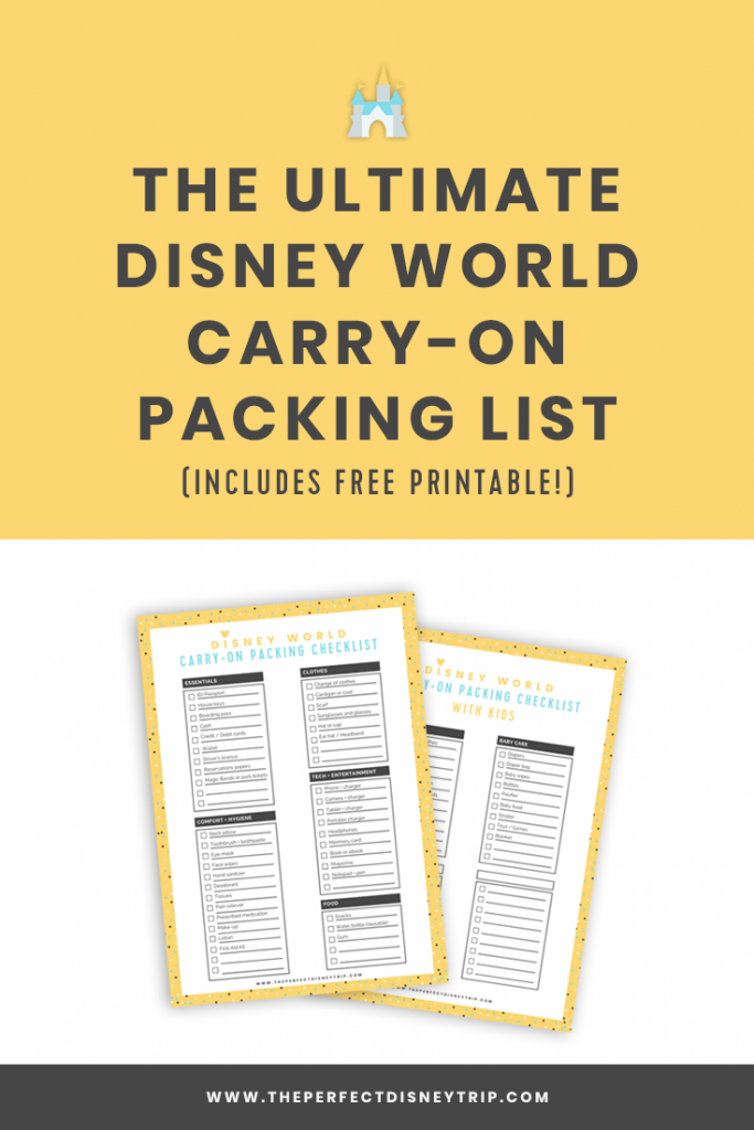 Packing Tips for Your Disney Vacation with free packing printable