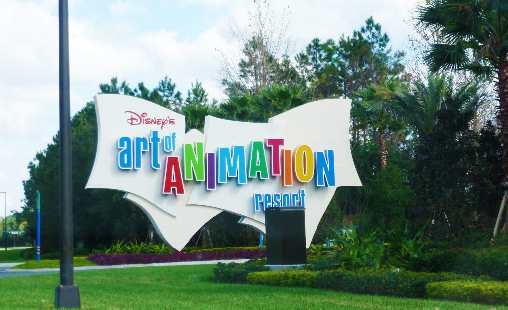 Disney’s Art of Animation Resort Sign