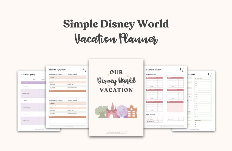 Simple Disney World Vacation Planner
